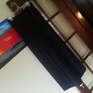 Split leg palazzo pants